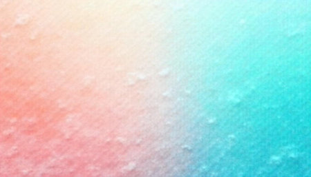 Soft gradient background from peach to turquoise on canvas
