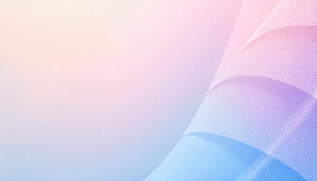 Pastel ribbon layers creating abstract soft gradient background design