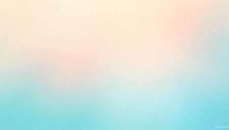 Soft pastel gradient background with peach, beige and blueの写真素材