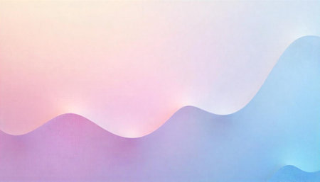 Abstract pastel wavy paper background with soft gradient tonesの写真素材