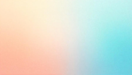 Soft pastel gradient background in peach and blue huesの写真素材