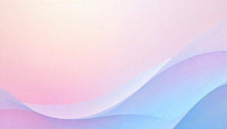 Abstract background with pastel color waves elegant presentation layoutの写真素材