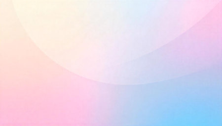 Gentle Pastel Gradient with Curved Line Overlay Background