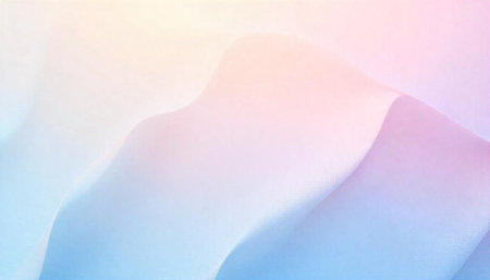 Pastel gradient abstract background with soft flowing shapesの写真素材
