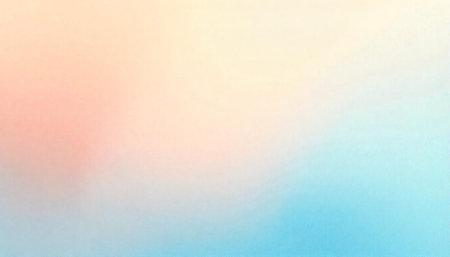 Pastel gradient background with peach blue and beige colors