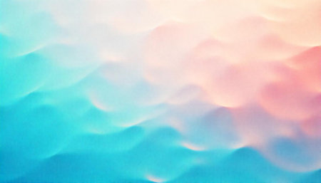 Abstract dreamy gradient with soft wavy shapes and texturesの写真素材
