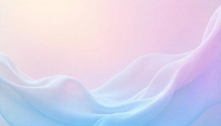 Elegant pastel fabric background with soft light and shadowsの写真素材