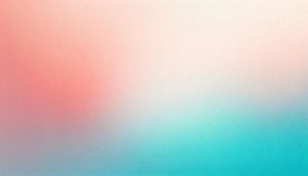 Soft pastel gradient abstract background of pink and turquoiseの写真素材