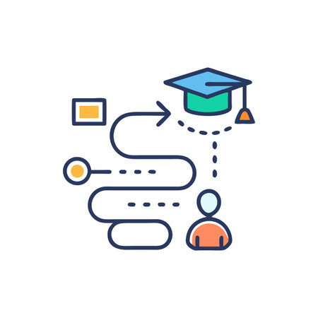 Path to Success: A Student's Journey to Graduationのイラスト素材