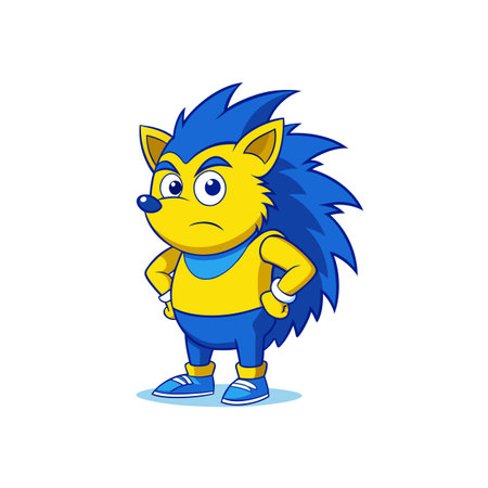 Charming Hedgehog Composing with Forgivenessのイラスト素材