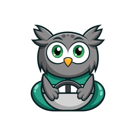 Shy Owl's Adventure in Disorientationのイラスト素材