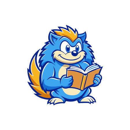 Hedgehog's Creative Reading Experienceのイラスト素材