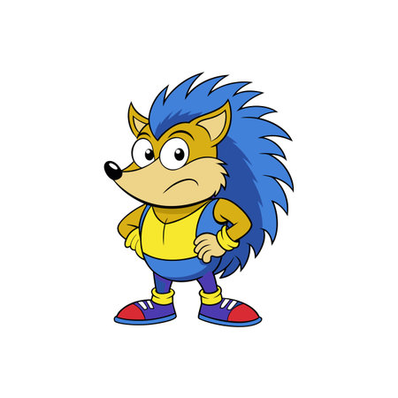 Nauseous Hedgehog Forgiving While Composingのイラスト素材