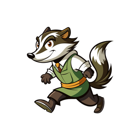 Badger's Joyful Practical Moving Experienceのイラスト素材