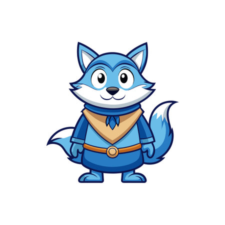 Silly Fox Processing Its Gorgetのイラスト素材