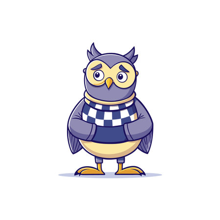 Chess Playing Owl in Dehydrated Stateのイラスト素材