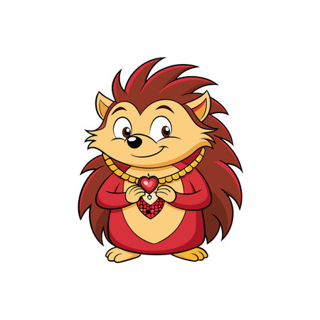 Hedgehog Cycling Steadily While Unveilingのイラスト素材