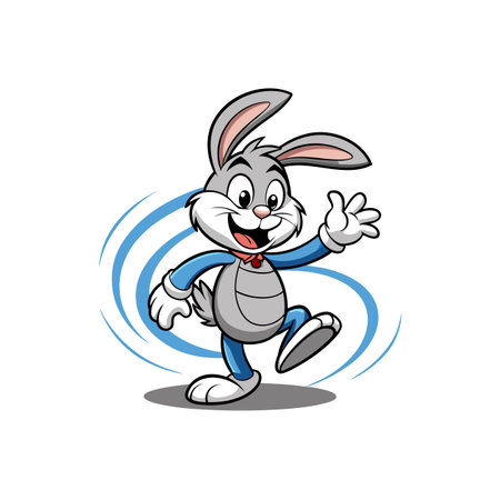 Frozen Bunny Watching Movies with Energyのイラスト素材