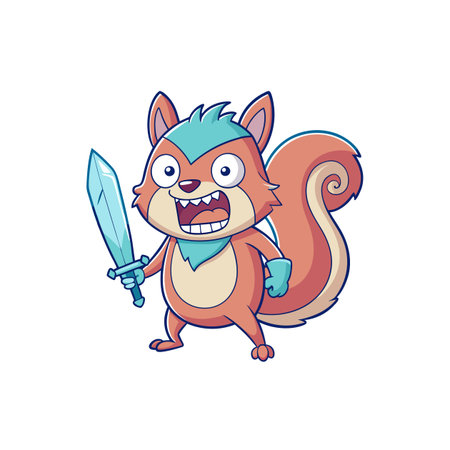 Squirrel's Greedy Scabbard Momentのイラスト素材