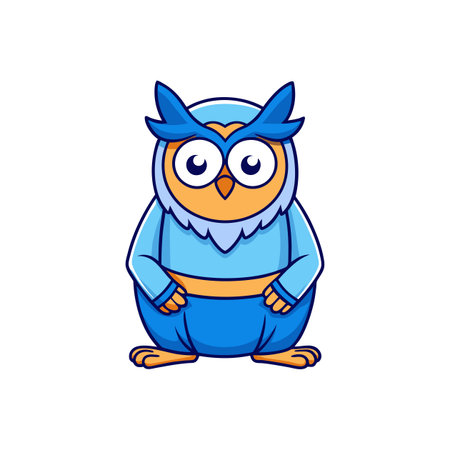 Owl's Leisurely Shopping Adventureのイラスト素材