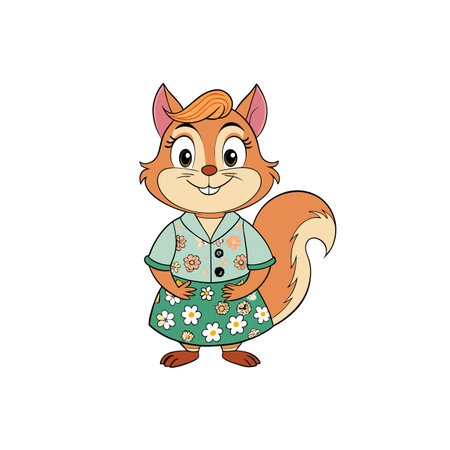 Self-Critical Squirrel's Fashion Enjoymentのイラスト素材