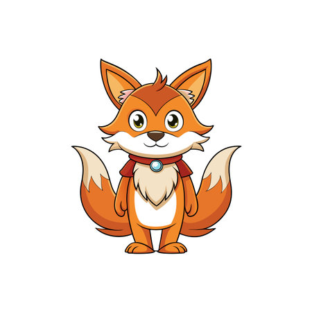 Adorable Fox Overcoming Wingpin Obstaclesのイラスト素材