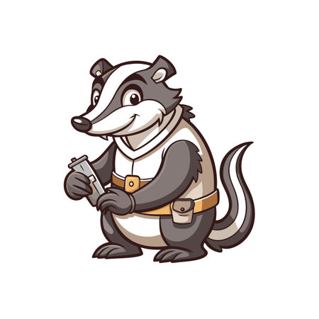 Brave Badger's Girdle Repair Adventureのイラスト素材