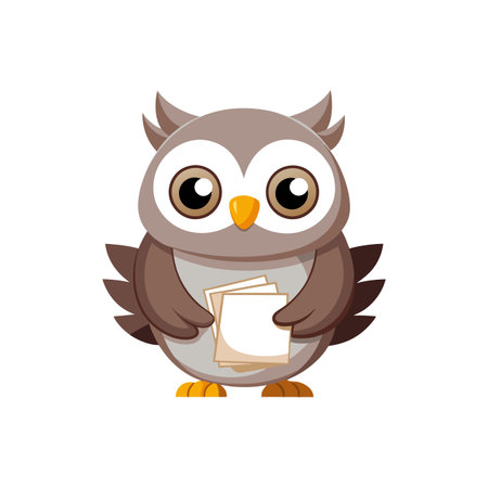 Shy Owl's Joyful Collection Adventureのイラスト素材