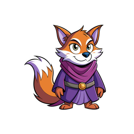 Fox's Journey with Envious Frecklesのイラスト素材