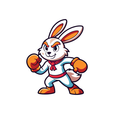 Playful Rabbit Baking with Enthusiasmのイラスト素材