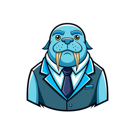 Joyful Walrus Restoring Artistic Skillsのイラスト素材