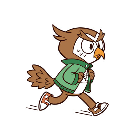 Owl's Energetic Blogging Sessionのイラスト素材