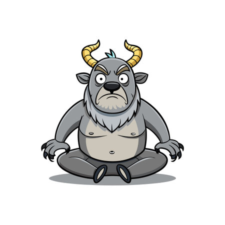 Walrus Enjoying a Relaxing Yoga Sessionのイラスト素材