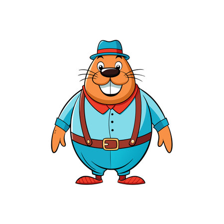 Walrus's Fun Mixing and Spinning Sessionのイラスト素材