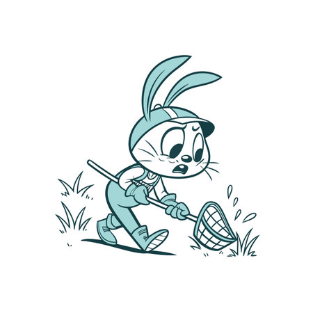 Bunny's Joyful Geocaching Expeditionのイラスト素材