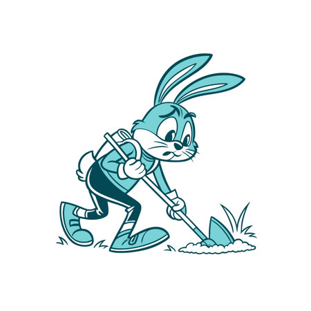 Bunny's Whimsical Geocaching Journeyのイラスト素材