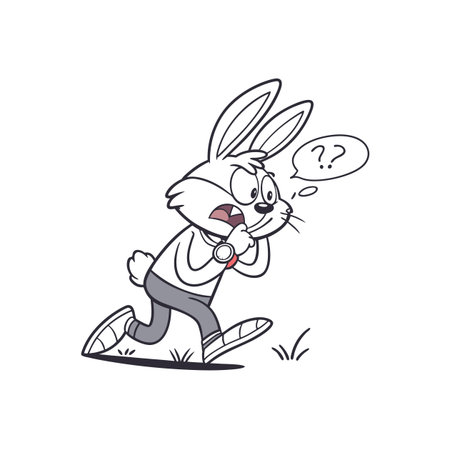 Bunny Enjoying a Coding Sessionのイラスト素材