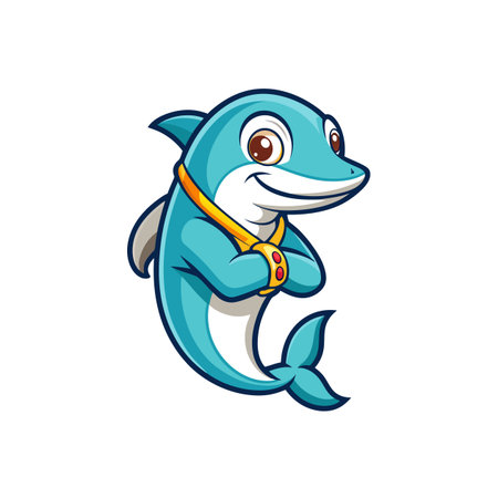 Creative Delirious Dolphin in Coloring Adventureのイラスト素材