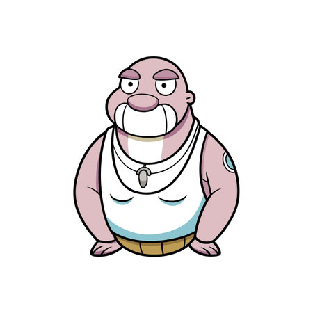 Fragile Walrus Enjoying Theater Performancesのイラスト素材