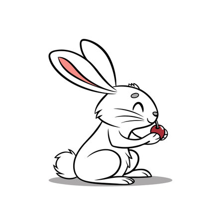 Energetic Bunny Sculpting While Sedentaryのイラスト素材