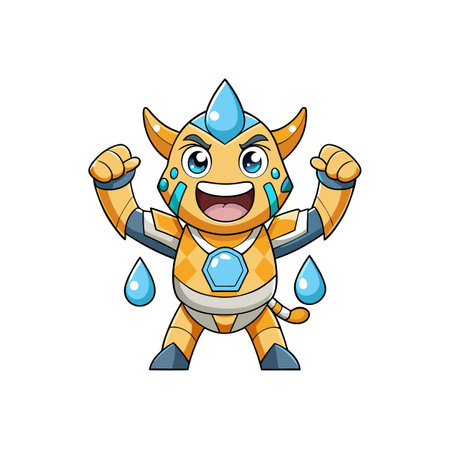 Clumsy Giraffe Joyfully Supporting Friendsのイラスト素材