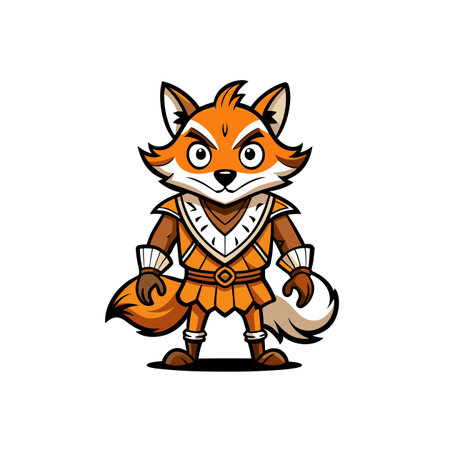 Adventurous Fox Exploring the Areaのイラスト素材