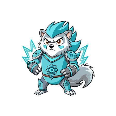 Whimsical Grumpy Hedgehog and Animal Funのイラスト素材