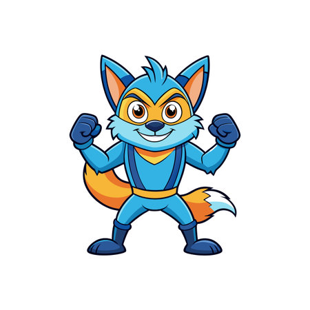 Fearless Fox Dancing Happilyのイラスト素材