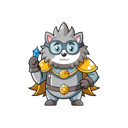 Hedgehog's Humorous Pair of Glasses Fixのイラスト素材