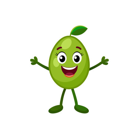 Cute Olivia Olive Cartoon Character Illustrationのイラスト素材