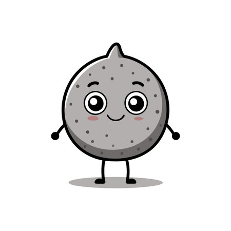 Delightful Poppy Seed Character with Playful Attitudeのイラスト素材