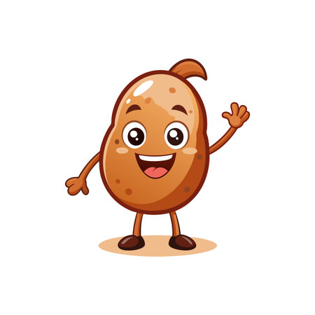 Delightful Cartoon Taro Character Designのイラスト素材