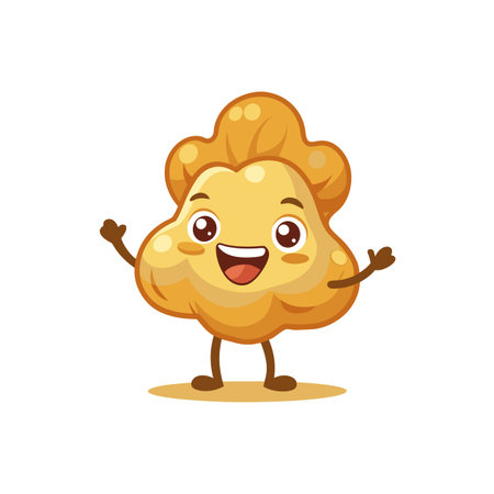 Giggling Sunchoke Cartoon Character Designのイラスト素材