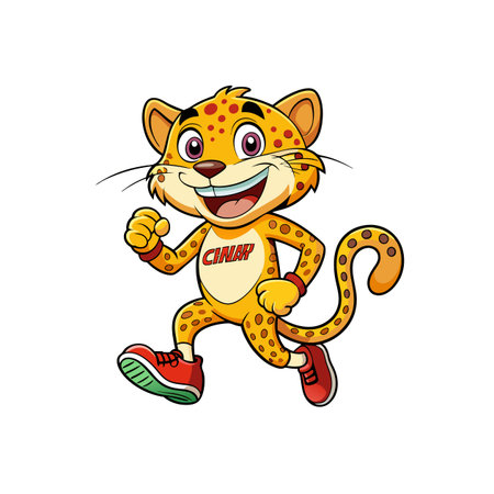 Champ the Cheerful Cheetah Character Design
